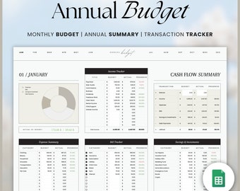 Monthly Budget Planner Google Sheets, Personal Finance Tracker Spreadsheet, Profit and Loss Spending Tracker, Bill Payment Tracker Calendar