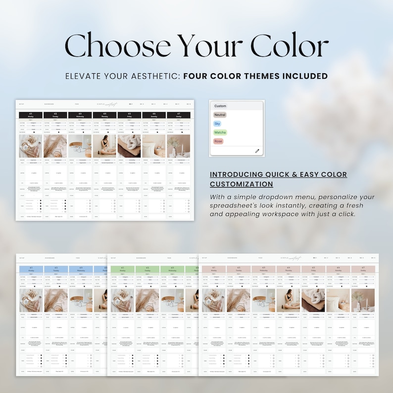 Social Media Content Calendar, Google Sheets Planner (Digital Download) image 8