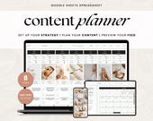 Content Planner Spreadsheet | Social Media Marketing (Digital File)
