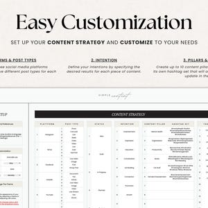 Content Planner Spreadsheet | Social Media Marketing (Digital File) image 3