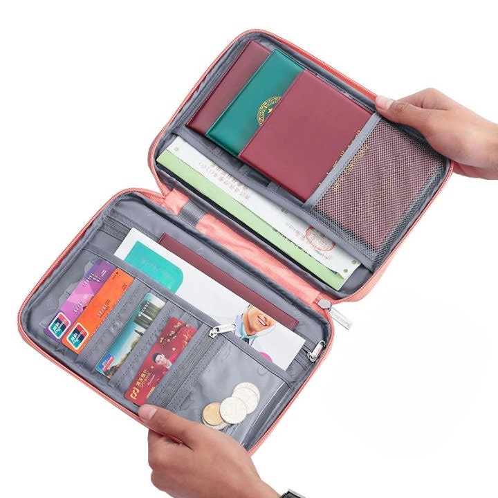 family travel document organizer