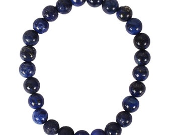 Natural Gemstone Lapis Lazuli Crystal Beads Unisex Bracelet Energized