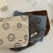 Handmade Smiley Face Vintage Makeup bag,Pencil Bag,Cosmetic Bag,Makeup bag,Makeup Organizer,Toiletry Bag,Clutch Bag,Her Gift,Customizable 