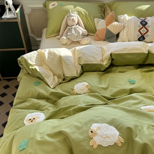 Sheep Bedding Set Etsy