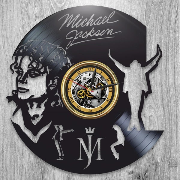 Music Legend Vinyl Record Large Wall Clock Michael Jackson Home Decor Music Wall Art For House King Of Pop Unusual Gifts For Dad