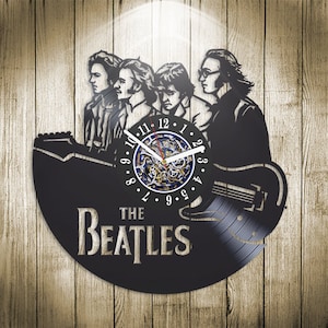 The Beatles Vinyl Record Large Wall Clock Music Legend Art Vintage Decor For Living Room Rock Band Artwork New Year Gifts For Father