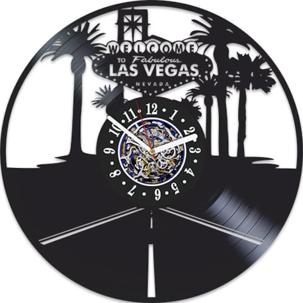 Las Vegas Clock Etsy