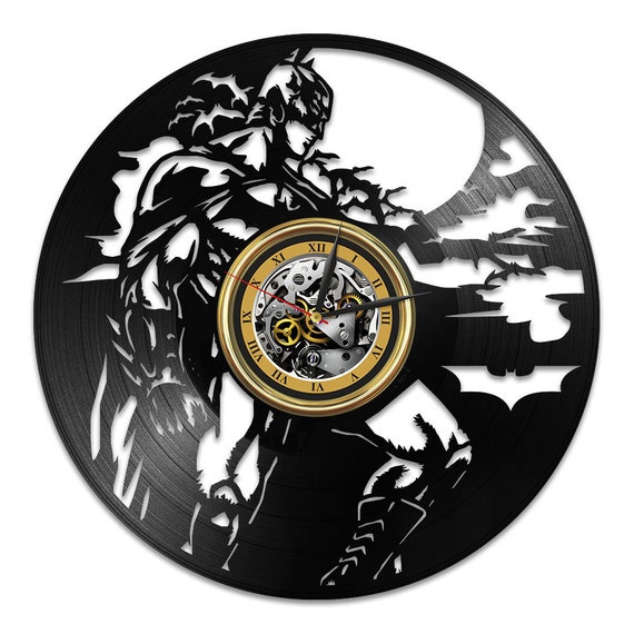 ダークナイトビニールレコードレーザーカット壁時計 DC キャラクター