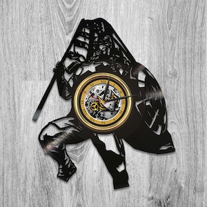 Captain America Vinyl Schallplatte Wanduhr Marvels Geschenke für Männer SuperheldEn Deko für Zimmer Superheld Wandkunst Urlaub Geschenk für Kinder