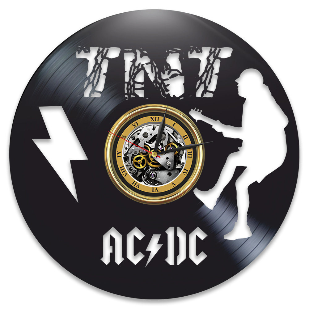 ACDC Vinyl Record Large Wall Clock Rock Band Art Original - Etsy