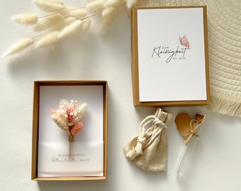 Gift box - Would you like to be my godmother? Dried flowers, gift box, gift idea for the godmother