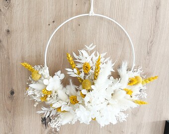 Dried flower wreath | Dry flower loop | Ring with dried flowers | door wreath