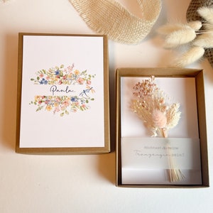 Geschenkschachte - Möchtest du meine Trauzeugin sein? Trockenblumen, Geschenkbox, Geschenkidee für Trauzeugin