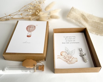 Mourning box star child - condolences for the funeral - deceased child - guardian angel - card