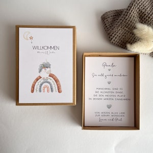 Geschenk zur Geburt - Geldgeschenk zur Geburt - Geschenkbox - Willkommen kleines Wunder - Zwillinge - Drillinge