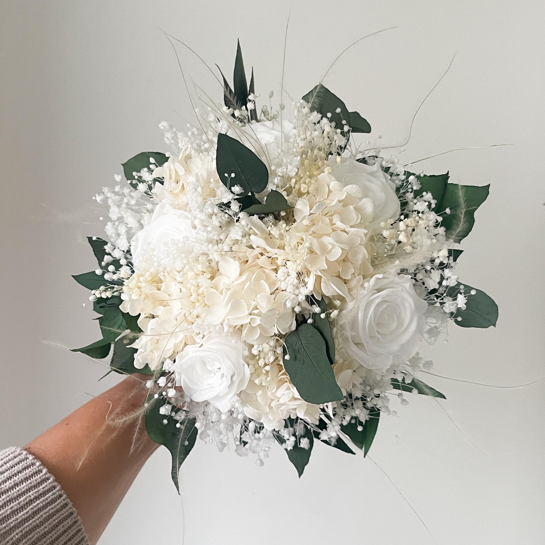 Brautstrauß I Strauß Standesamt I Trockenblumen I Brautstrauß konservierte echte Blumen I Minimalistisch