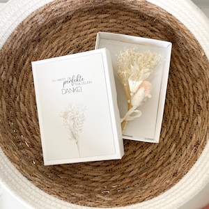 Trauzeugin I Danke I Für die beste Trauzeugin I Geschenkbox I Trockenblumenstrauß I Karte