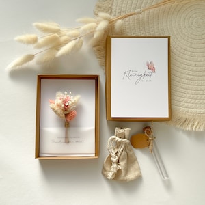 Geschenkschachte - Möchtest du meine Brautjungfer sein? Trockenblumen, Geschenkbox, Geschenkidee für Brautjungfer