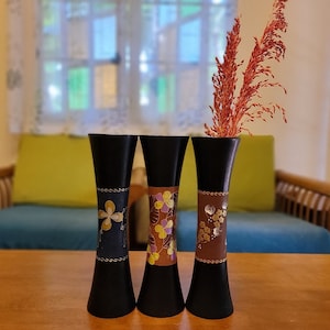 Thaise mangohout handgesneden geschilderde vaas decoratie indoor bloemstuk droge bloem kunst Zuidoost-Azië creatieve decoratie