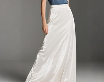 Elegant Velvet Maxi Skirt With Back Zip, Mulberry Silk Blend, Ruffle Hem or Classic A-Line, Floor Length Statement Skirt| Autumn skirt