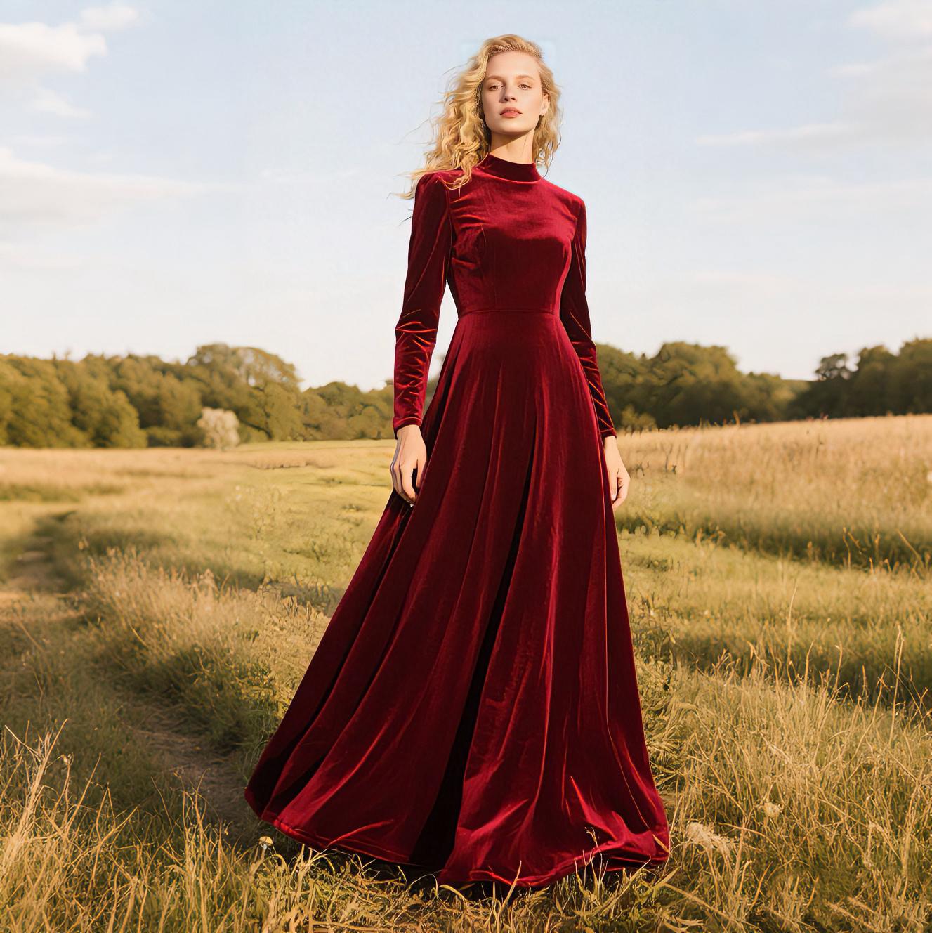 Velvet Slip Dress UK