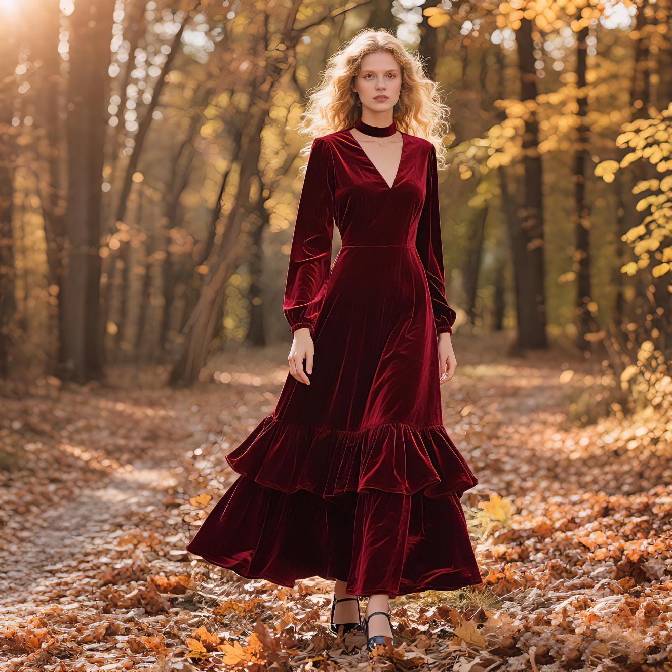 Witch Burgundy Dress - Etsy Canada Witch Burgundy Dress - Etsy Canada