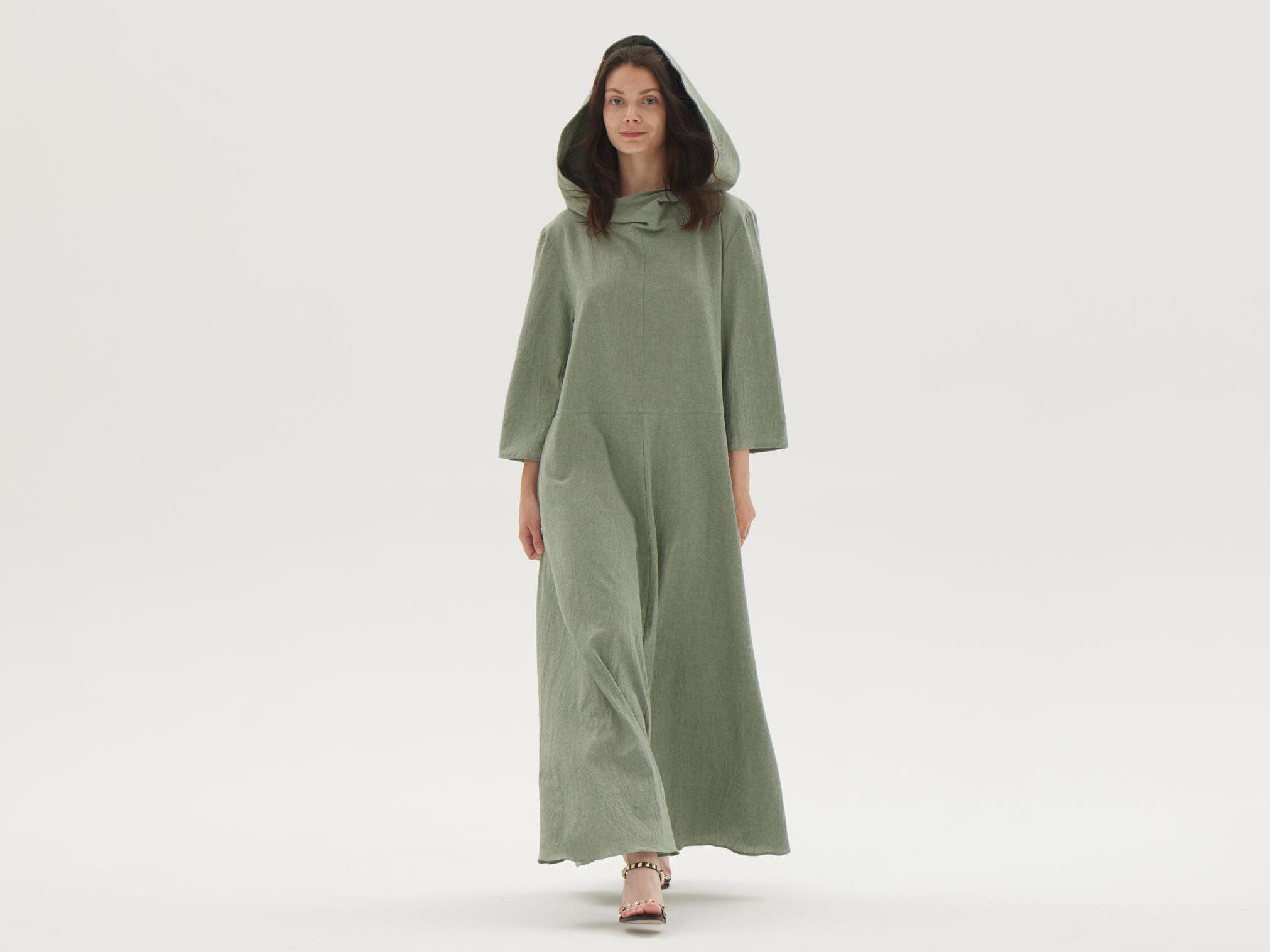 knee length dresses for ladies Italian Linen Women's Dress