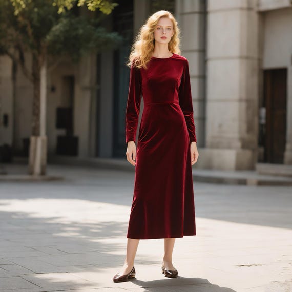 wine red winter dress navy blue dress for baby girl Amazon fall and winter dresses! This red wine color is