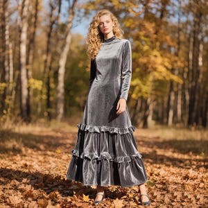 velvet high waist shirt smock dress New Look Petite velvet smock mini dress in black
