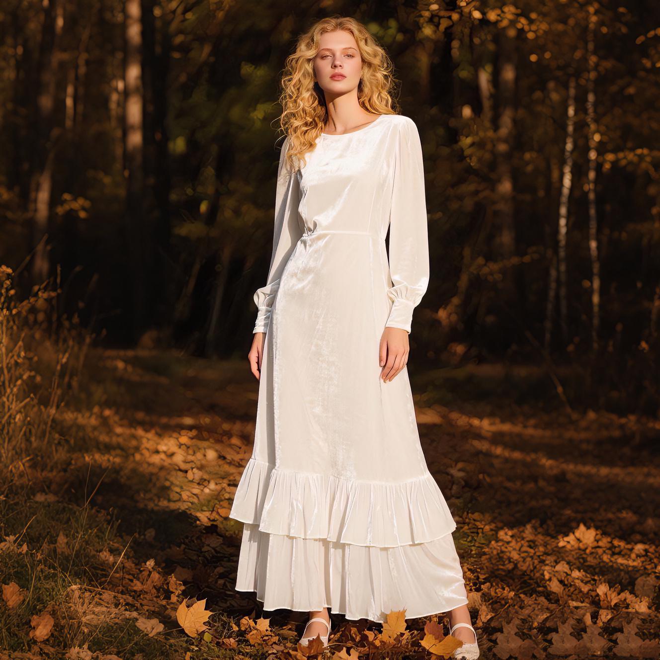 white velvet maxi dress Bella and Bloom Boutique