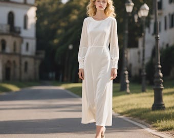 White Velvet Dress for Women, Long Sleeve V Neck Velvet Maxi Dress, Elegant  Winter Evening Gown, Handmade Soft Velvet Bridal or Party Dress - Etsy
