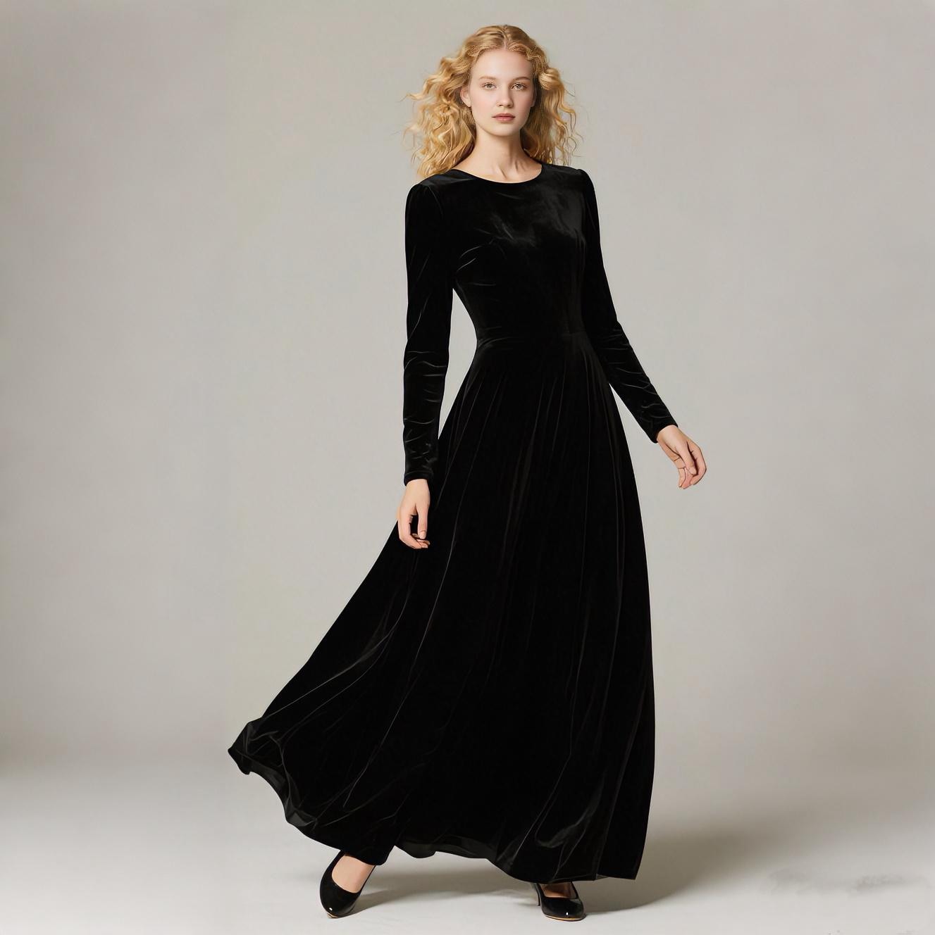 Long Black Concert Dress - Etsy Israel Long Black Concert Dress - Etsy Israel