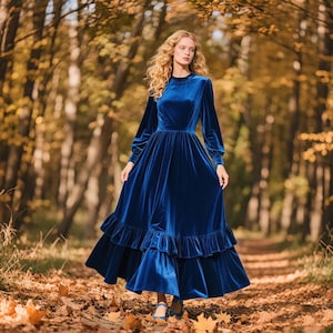 Modest Blue Dresses - Etsy