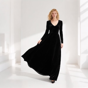 black long sleeve evening dress uk Black Long Sleeve Evening Dress