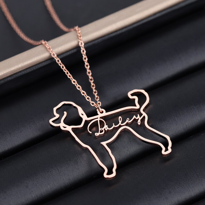 Custom Dog Necklace With Namepersonalized Jewelry for Etsy UK