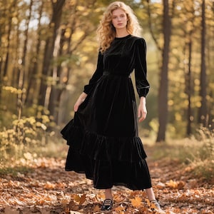 elegant black church dresses Plus Size 2-Piece Dress with Floral Lace and Jewel Brooch / 26W *Inserted side pockets *Dress length ranges from 52 to 60 or longer Diana Couture Dress 8563-Black, Black