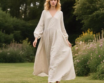 white flowy fall dress Flowy Dresses for Women Summer New Women's Summer Flowy Maxi Dress Short Sleeve Smocked Tiered Ruffle Boho Dresses with Pockets White M