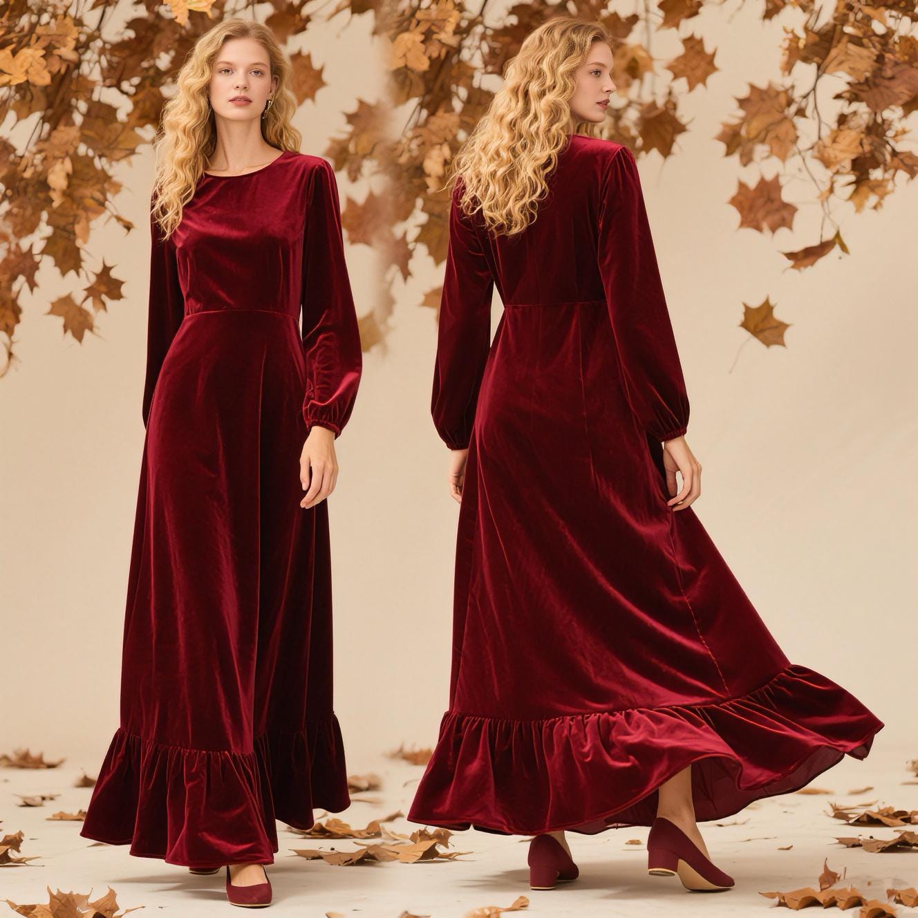 briggs ladies' long sleeve velvet dress NWT Briggs New York Women's Long Sleeve Velvet Dress Green Size XS $80 8D124