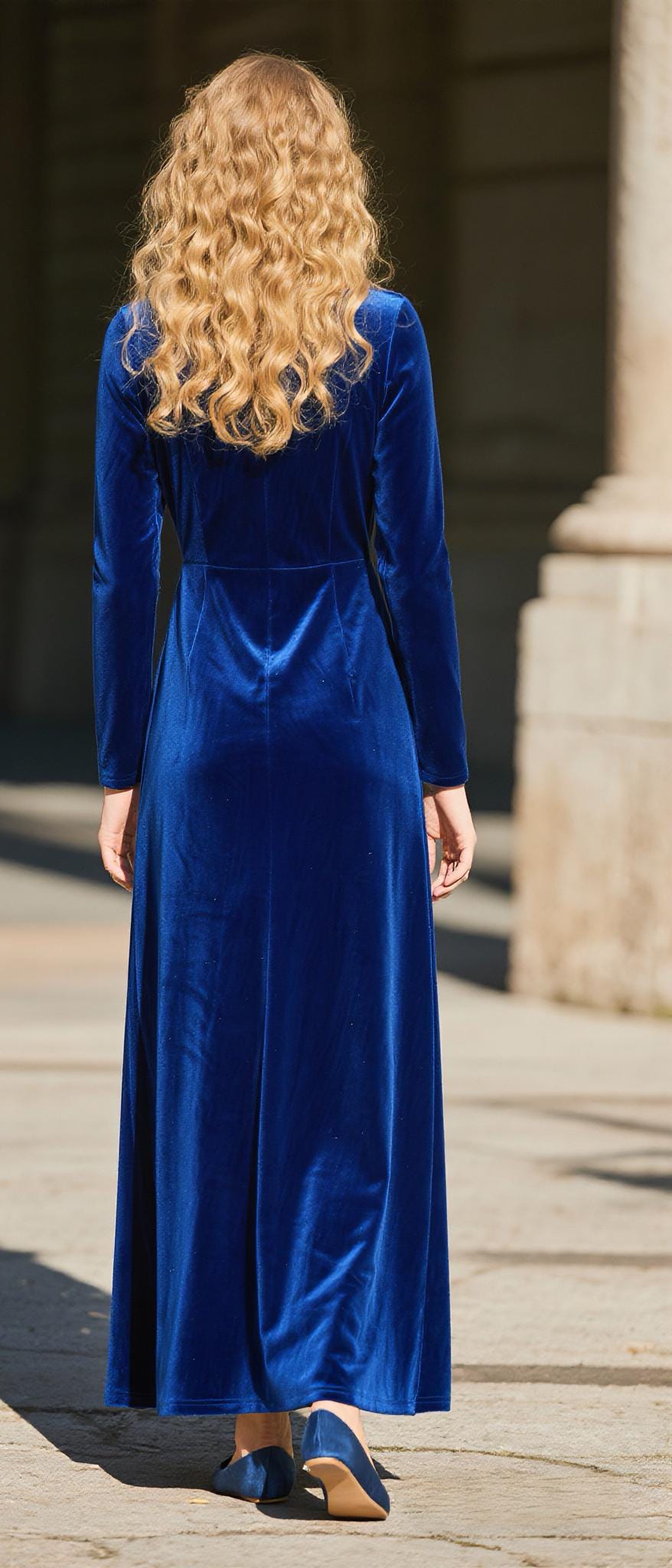 green long sleeve knit dress Green Ribbed Midi Dress