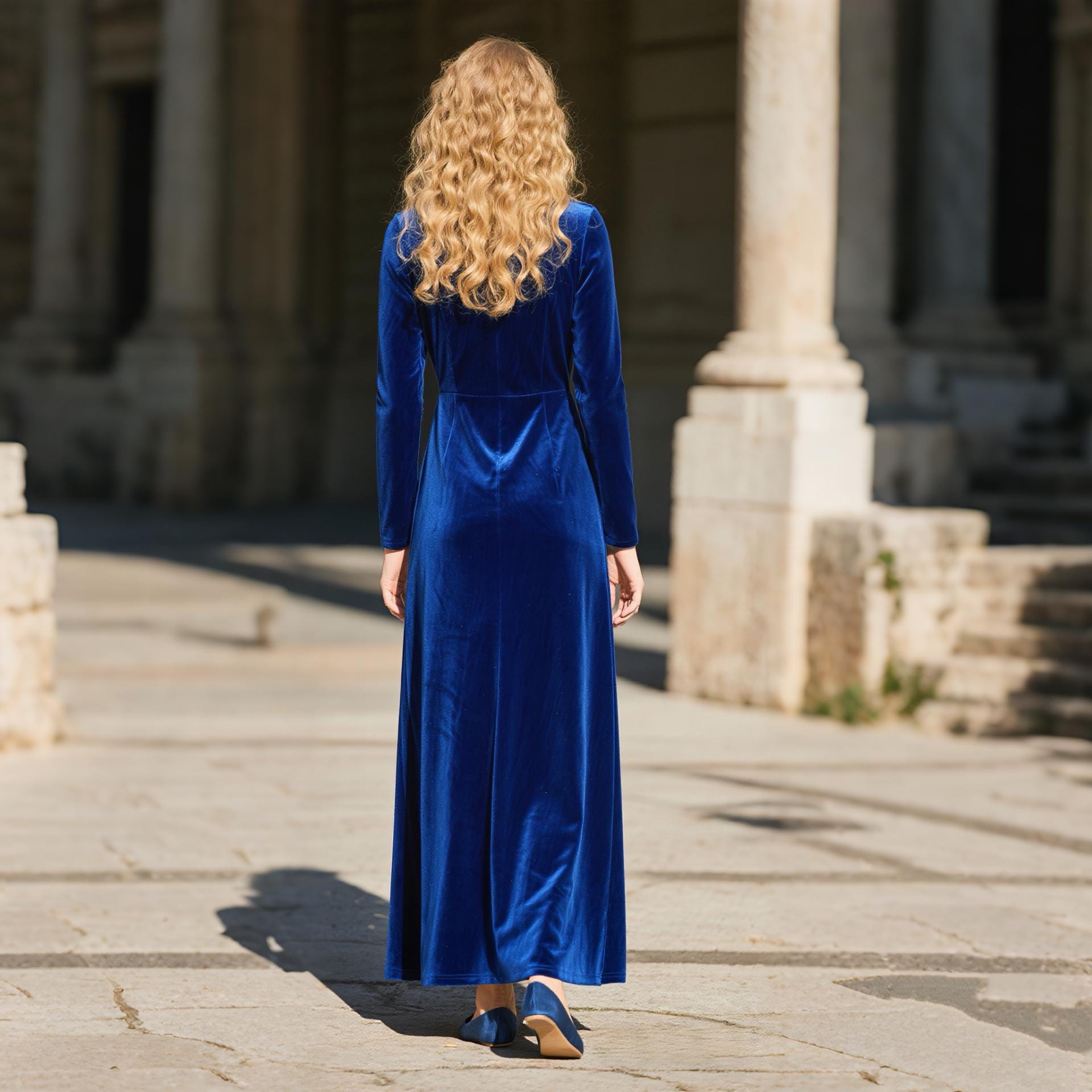 Royal Blue Velvet Maxi Dress | Long Sleeve Elegant Velvet Gown | Handmade Fall Winter Formal Dress | Women Custom Dress | Velvet Party Dress Royal Blue Velvet Maxi Dress | Long Sleeve Elegant Velvet Gown | Handmade Fall Winter Formal Dress | Women Custom Dress | Velvet Party Dress
