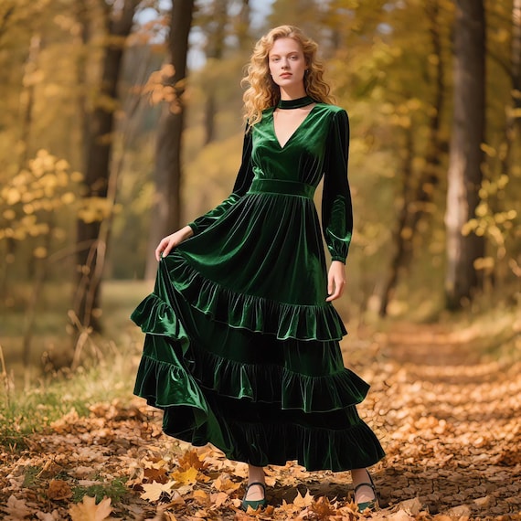 green silk strapless dress Kim Scarf Satin Midi Dress