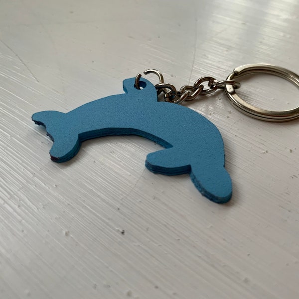 Dolphin Custom Keyring, 3d Print Stl File, 3d Printing, Keychain, Birthday Gifts, Party Bags, Small Personalized Gifts for him, Name Tag