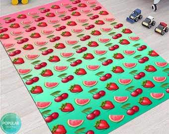 Kids Rug, Pillow Case Gift, Nursery Rug, City Road Rug, Washable, Non-slip Play Mat, Metropolis City Play Rug, Kinderkarten