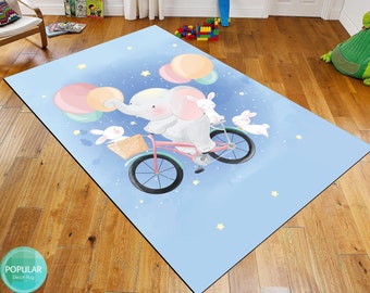 Personalization Kids Rug, Pillow Case Gift, Nursery Rug, City Road Rug, Washable, Non-slip Play Mat, Metropolis City Play Rug, Kinderkarten