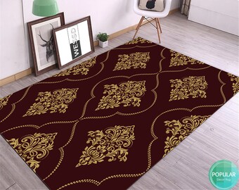Heriz Rug, Vintage Style Rug, Oriental Rug Turkish, Exclusive Rug, Aztec Bohemian Rug, Medallion Rug, Persian Style Rug, Ethnic Rug Red