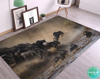 Modern Tibetan Tiger Rug, Tiger Rug, Animal Rug,Rug for Living Room, Rug for Bedroom,Kitchen,Accent, Area Rug, Washable Rug, Non Slip Rug