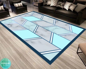 Alfombra / alfombra impresa en 3D personalizada Sala de estar Colores vivos Hecho a mano Hogar Decorativo Diseño especial Piso lavable antideslizante Interior