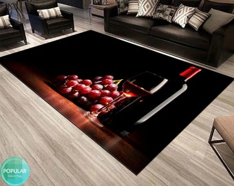 Cheers Carpet, Whiskey Glass, Champagne Rug, Alcohol Mat, Spirits Runner, Drink Art, Wine Rug, Beer Art, Aqua Vitae Gift, Drinking Room