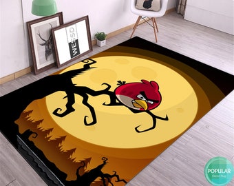 Halloween Gifts, Halloween Rug, Pumpkin Rug, Scary Pumpkin, Pumpkin Head, Halloween, Decorative Rug, Gifts For Halloween, Area Rug
