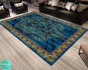 Alfombra / alfombra impresa en 3D personalizada Sala de estar Colores vivos Hecho a mano Hogar Decorativo Diseño especial Piso lavable antideslizante Interior